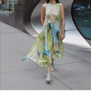 COS silk pastel long dress EUR 40 size 10